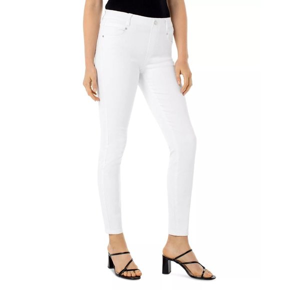 LIVERPOOL Los Angeles Gia Glider Ankle Jeans in White - NWT - Picture 3 of 5